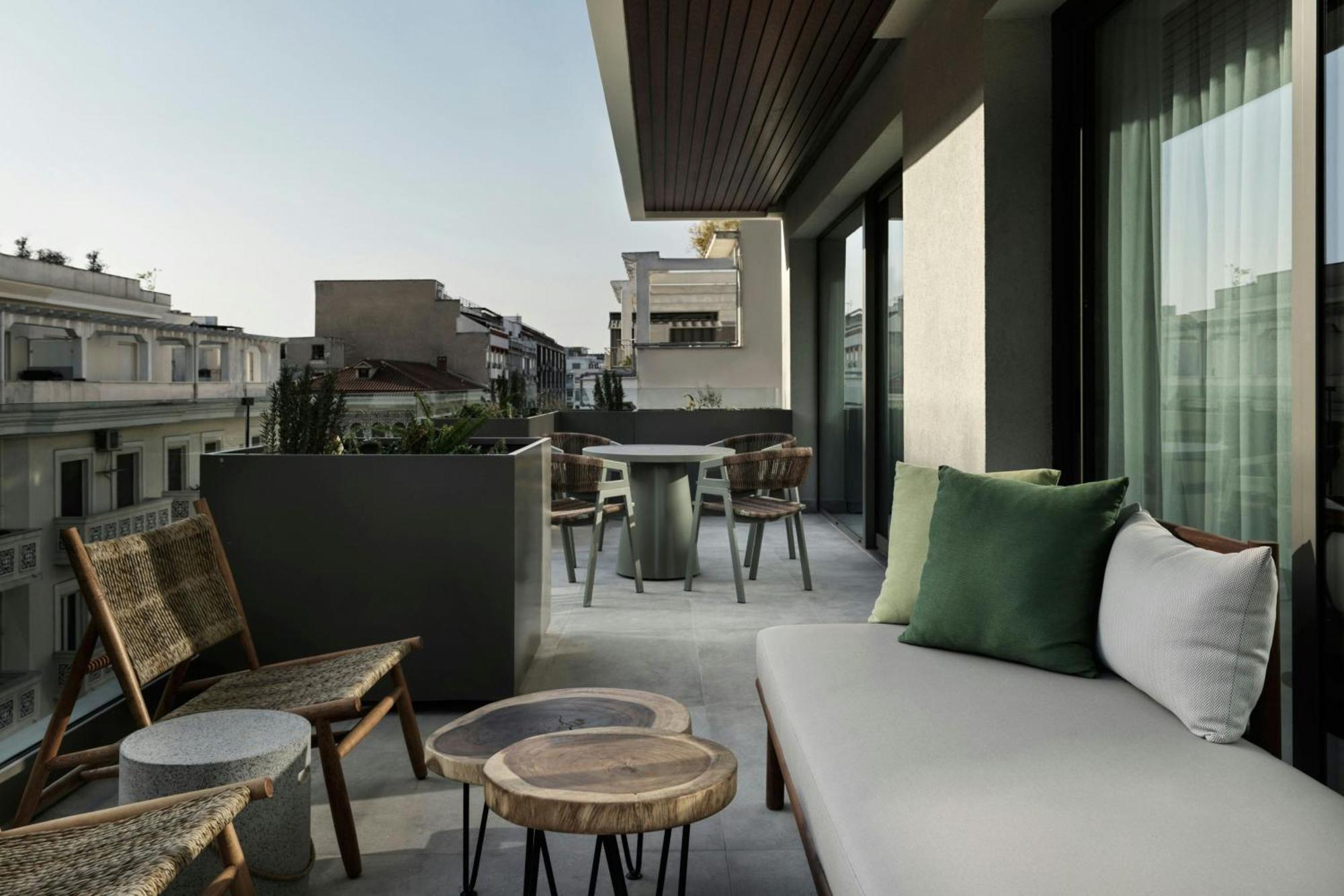 Monasty, Thessaloniki, Autograph Collection Hotel Exterior foto The hotel's rooftop