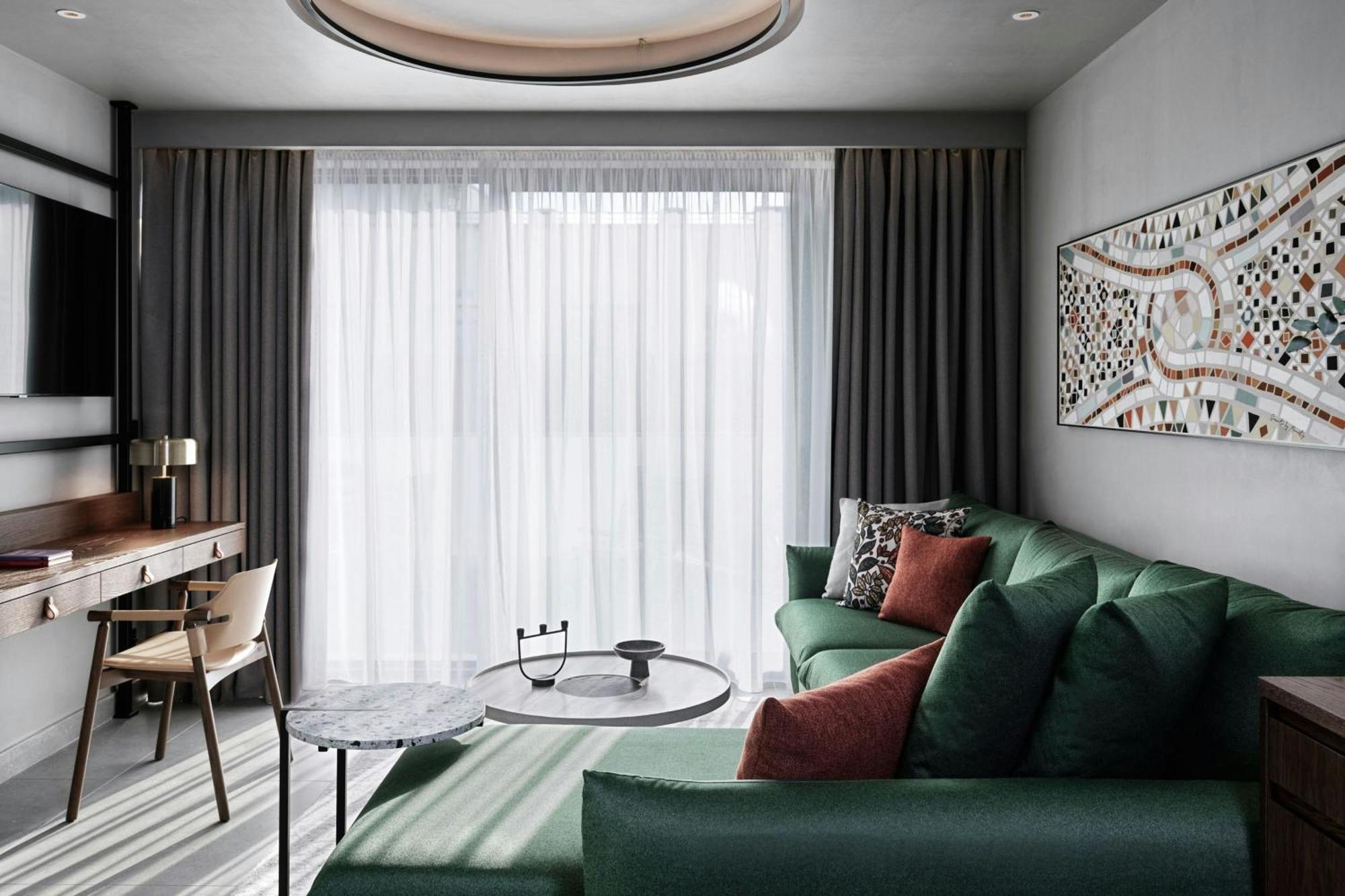 Monasty, Thessaloniki, Autograph Collection Hotel Exterior foto A 3D interior rendering of a living room